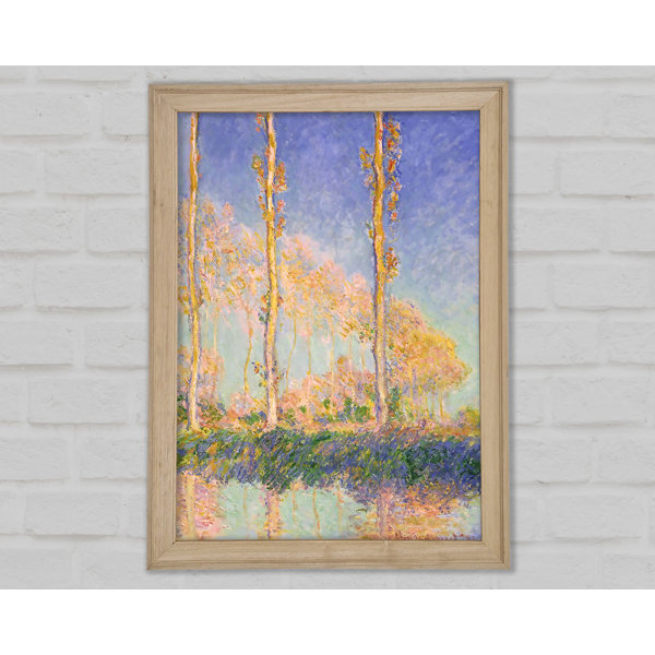 Rosalind Wheeler Monet French Poplars Single Picture Frame Art Prints